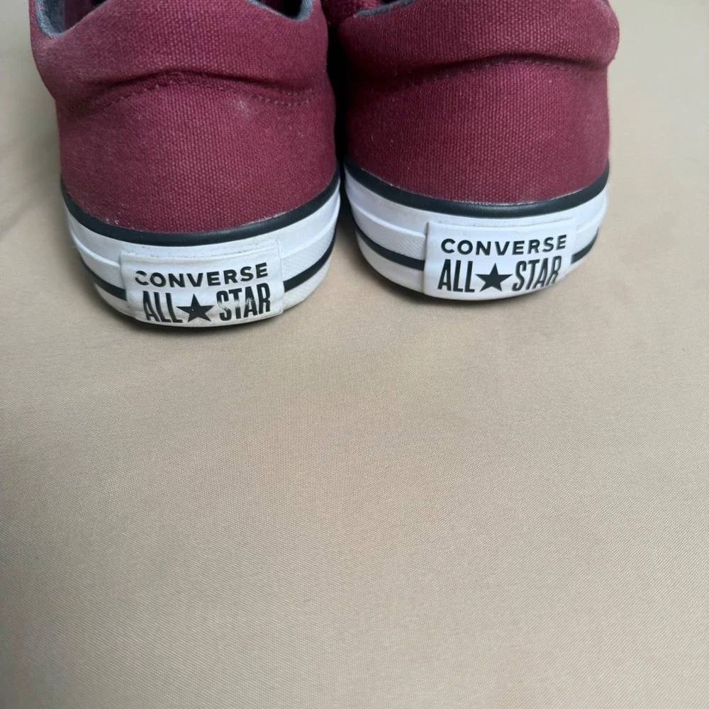 Converse Chuck Taylor All Star Madison Burgundy Plaid Sneakers 561739F Womens 10